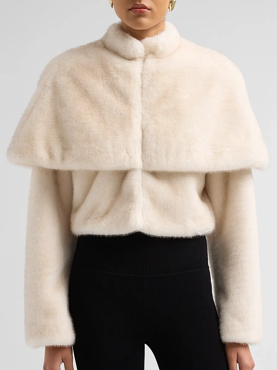 Et Ochs Women's Vlad Faux-Fur Crop Jacket | Thumbnail 5