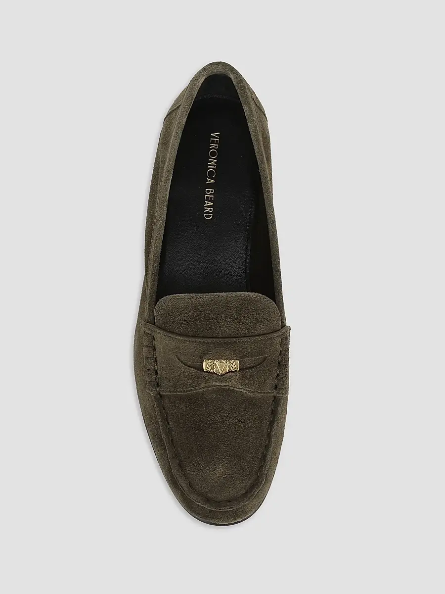 Veronica Beard Women's Hazelwood Suede Penny Loafers | Thumbnail 4