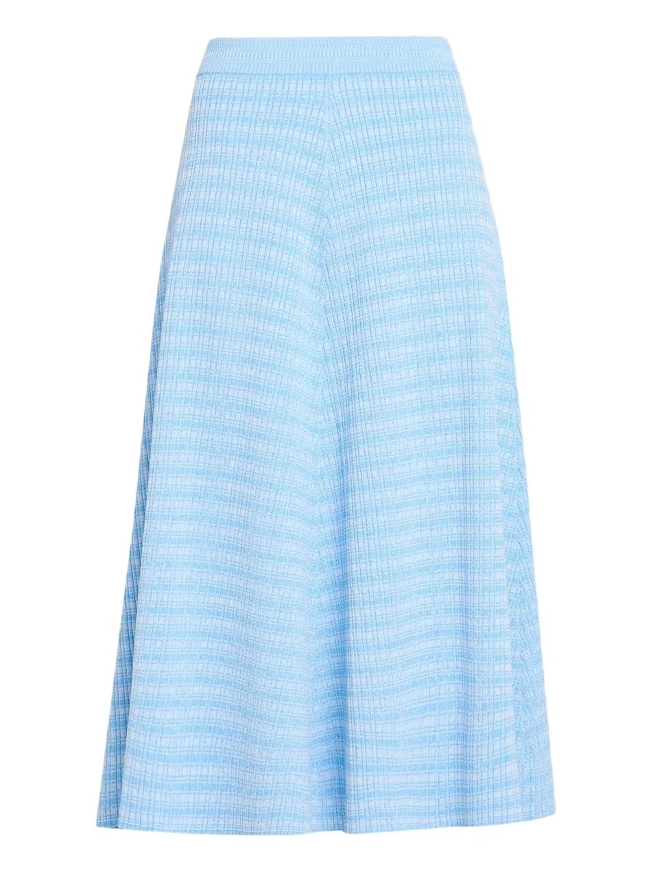 Women's Rib-Knit Cotton-Blend Midi Skirt Women's Rib-Knit Cotton-Blend Midi Skirt