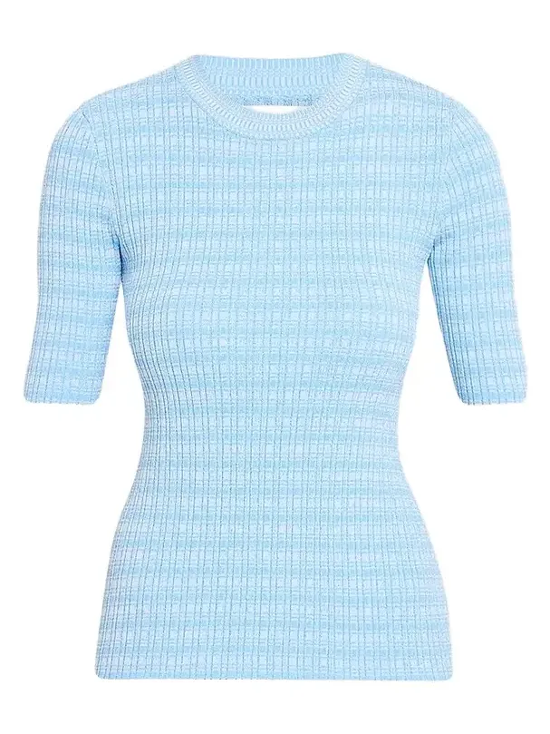 Women's Crewneck Rib-Knit Fitted Top Women's Crewneck Rib-Knit Fitted Top