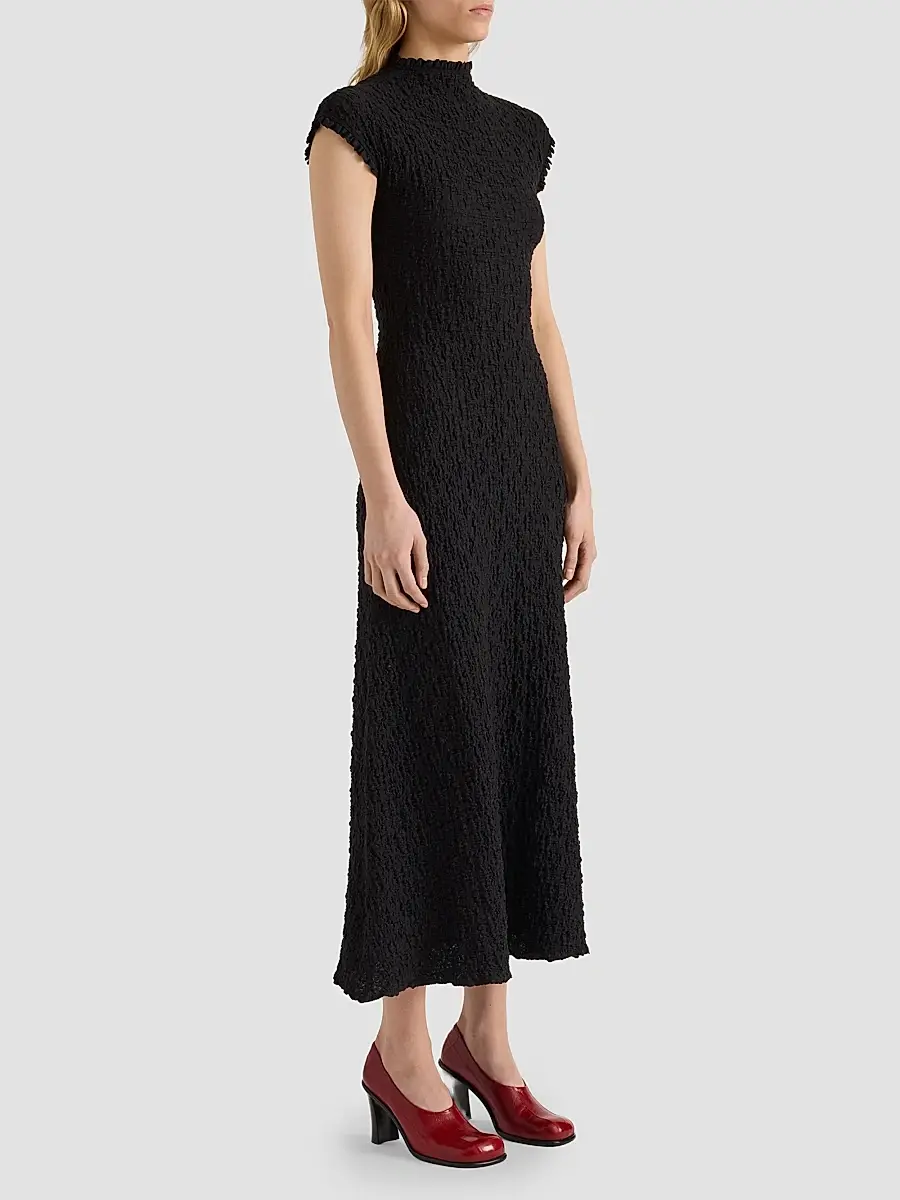 Proenza Schouler White Label Women's Cleo Stretch Jersey Jacquard A-Line Midi Dress | Thumbnail 5