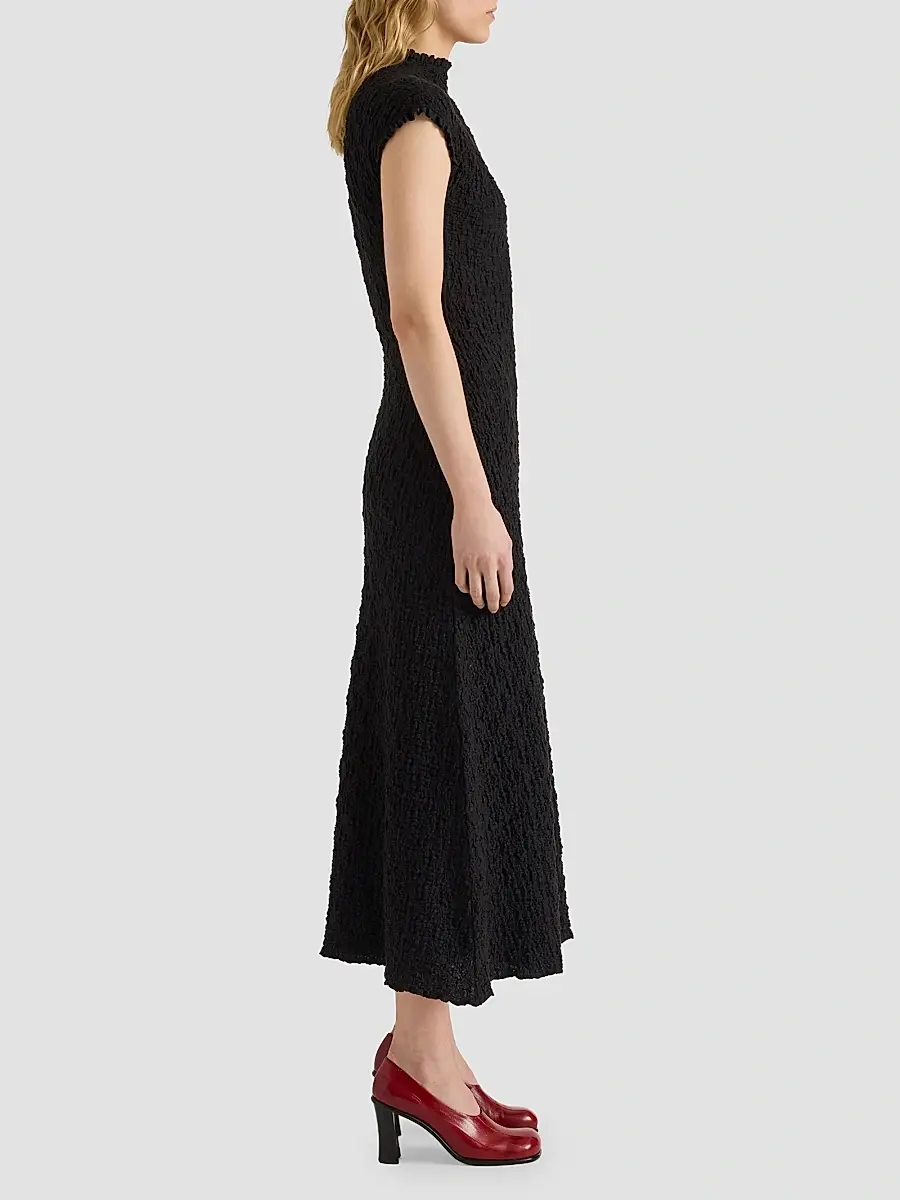 Proenza Schouler White Label Women's Cleo Stretch Jersey Jacquard A-Line Midi Dress | Thumbnail 6