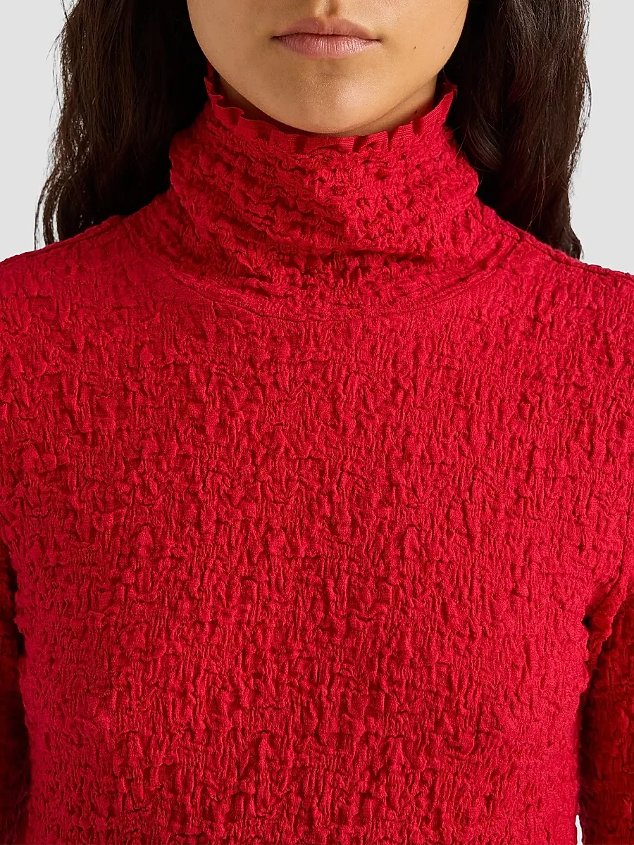 Proenza Schouler White Label Women's Harriet Stretch Jacquard Turtleneck Top | Thumbnail 5 Proenza Schouler White Label Women's Harriet Stretch Jacquard Turtleneck Top | Thumbnail 5