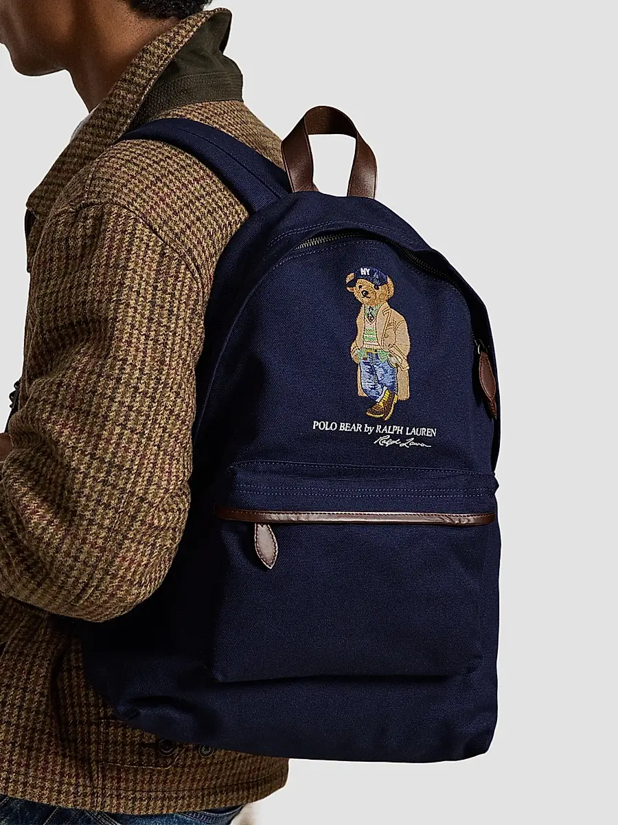 Polo Ralph Lauren Men's Polo Bear Canvas Backpack | Thumbnail 2