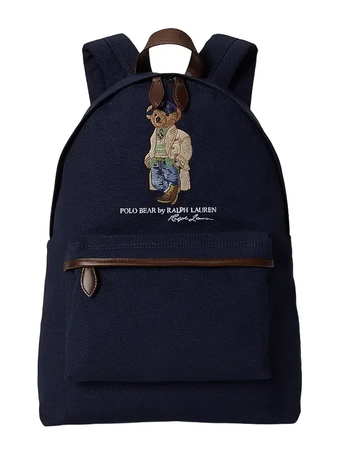 Men's Polo Bear Canvas Backpack