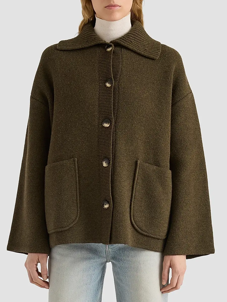 Proenza Schouler White Label Women's Nelly Melange Merino Jacket | Thumbnail 4 Proenza Schouler White Label Women's Nelly Melange Merino Jacket | Thumbnail 4
