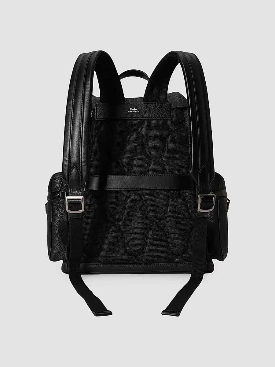 Polo Ralph Lauren Men's Polo ID Pebbled Leather Backpack | Thumbnail 5