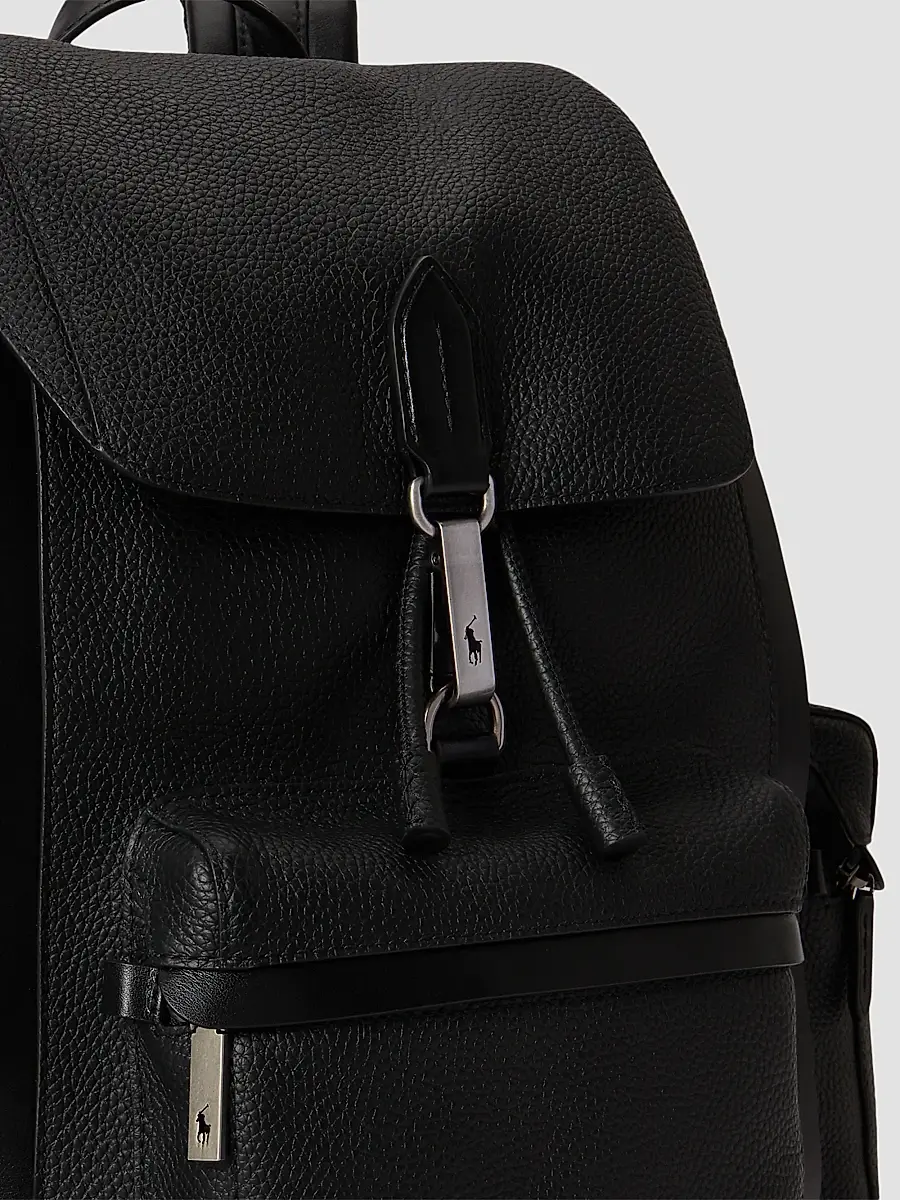 Polo Ralph Lauren Men's Polo ID Pebbled Leather Backpack | Thumbnail 7
