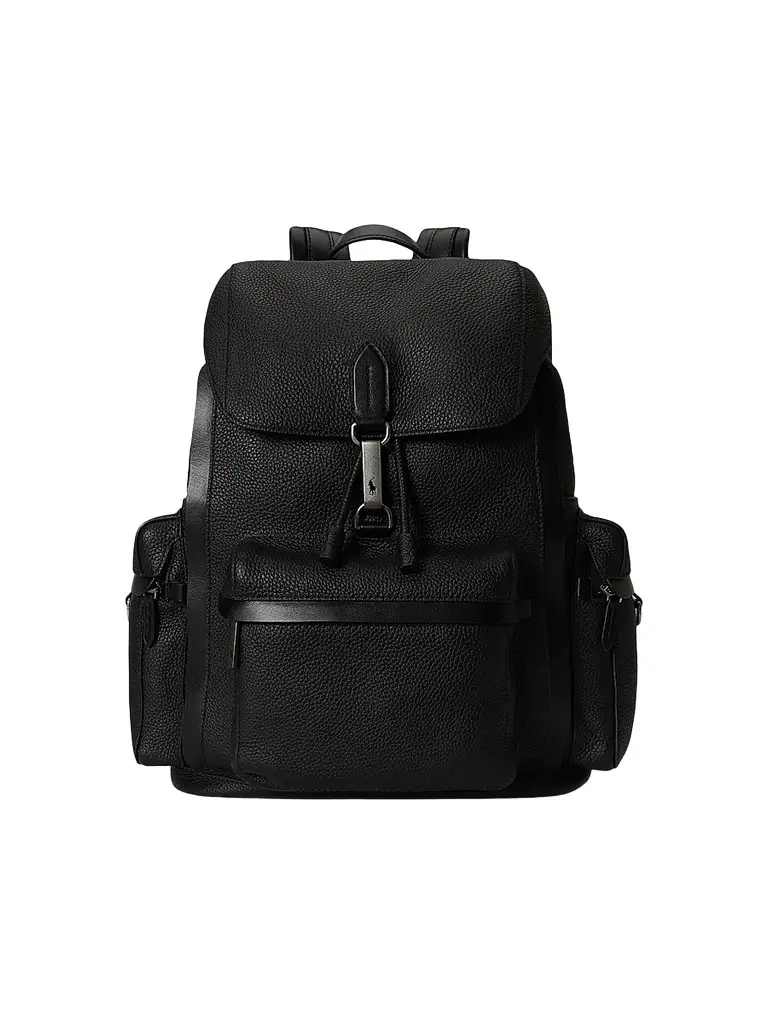 Polo Ralph Lauren Men's Polo ID Pebbled Leather Backpack