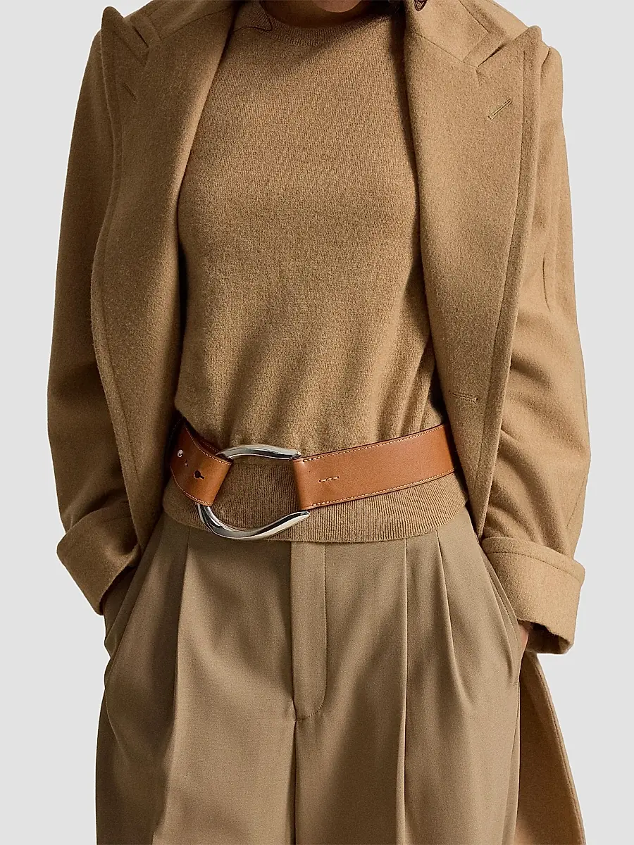 Polo Ralph Lauren Women's Stirrup-Buckle Leather Belt | Thumbnail 2 Polo Ralph Lauren Women's Stirrup-Buckle Leather Belt | Thumbnail 2