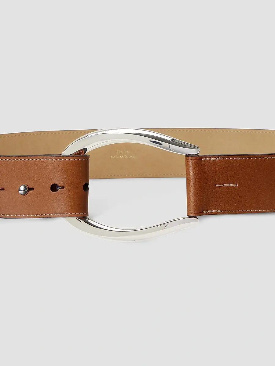 Polo Ralph Lauren Women's Stirrup-Buckle Leather Belt | Thumbnail 3 Polo Ralph Lauren Women's Stirrup-Buckle Leather Belt | Thumbnail 3