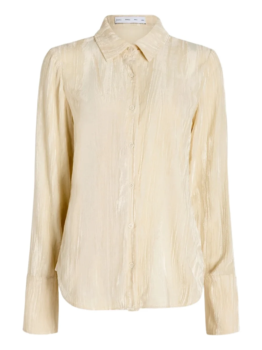 Proenza Schouler White Label Women's Madi Crushed Velvet Shirt