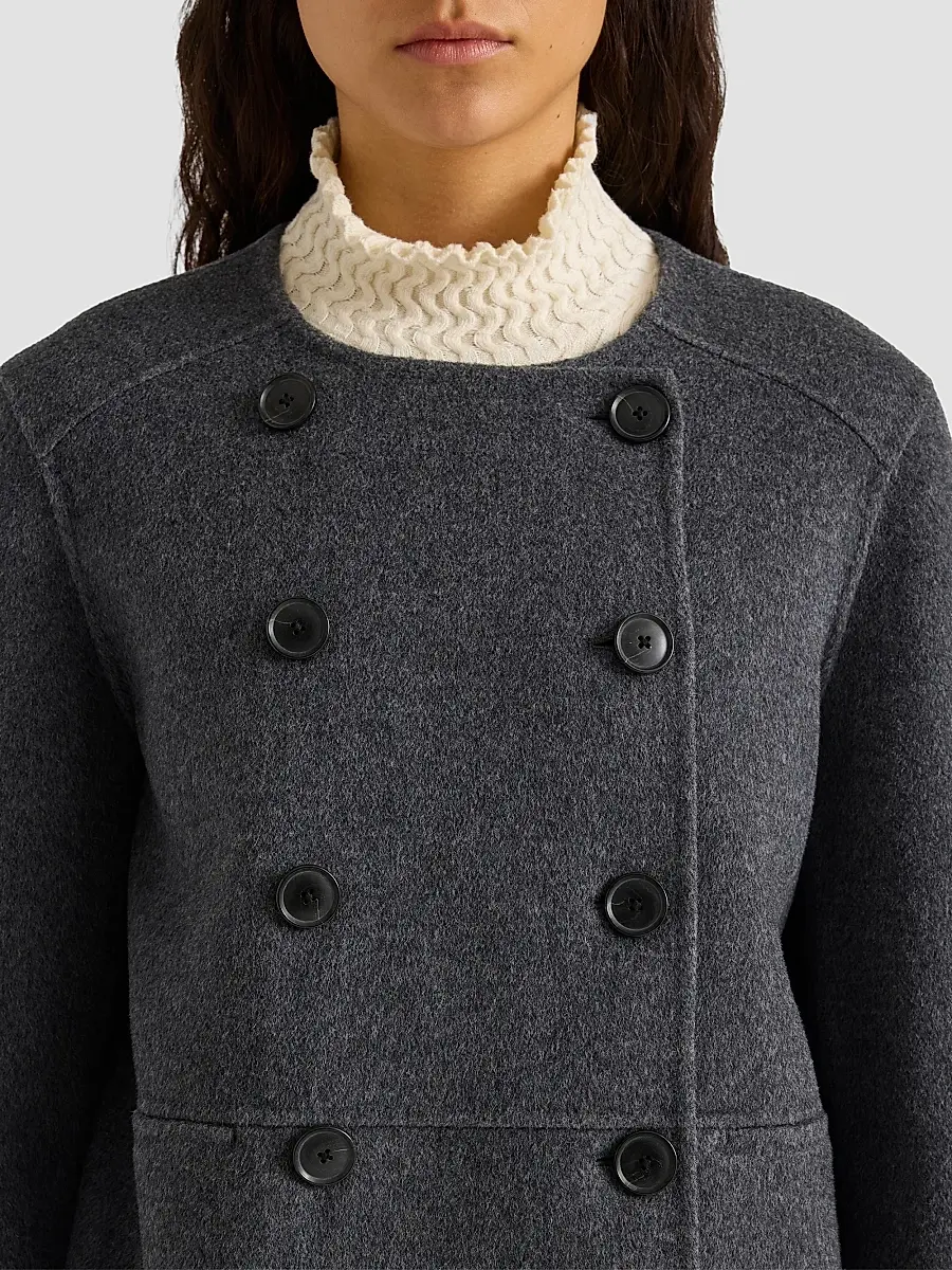 Proenza Schouler White Label Women's Courtney Double-Face Melton-Wool-Blend Jacket | Thumbnail 5