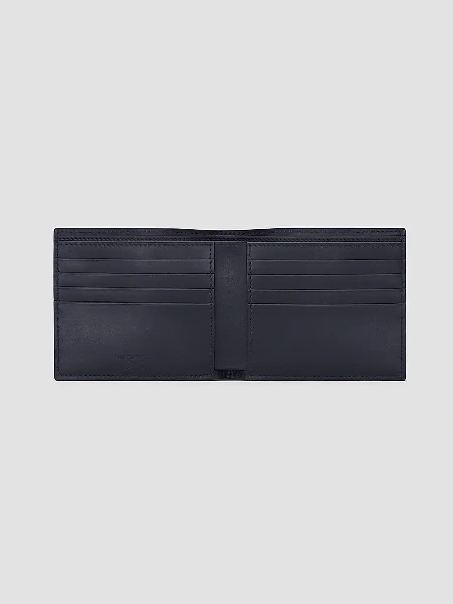 Saint Laurent Men's East/West Wallet in Smooth Leather - Midnight Blue | Thumbnail 2 Saint Laurent Men's East/West Wallet in Smooth Leather - Midnight Blue | Thumbnail 2