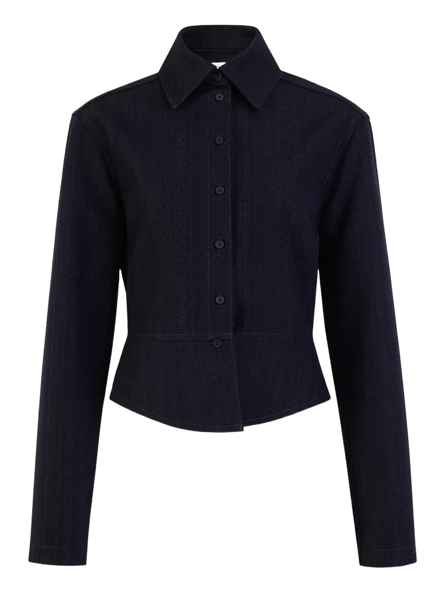 Women's Basque Wool Denim Shirt Women's Basque Wool Denim Shirt