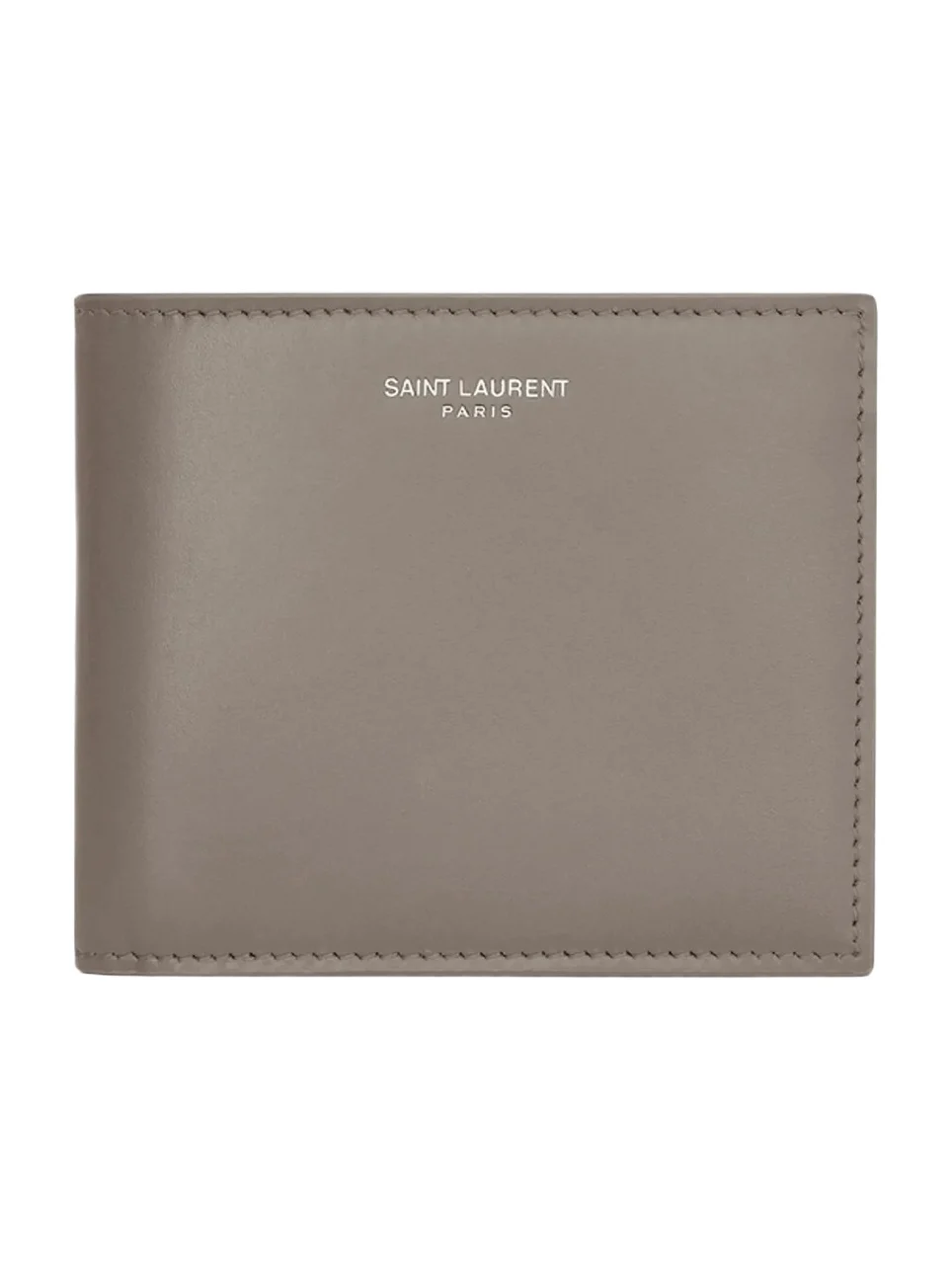 Saint Laurent Men's East/West Wallet in Smooth Leather - Light Taupe