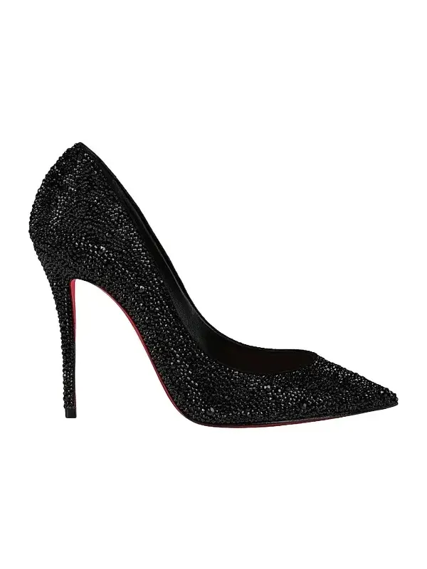 Women's La Pigalle 100MM Strass Suede Pumps Women's La Pigalle 100MM Strass Suede Pumps