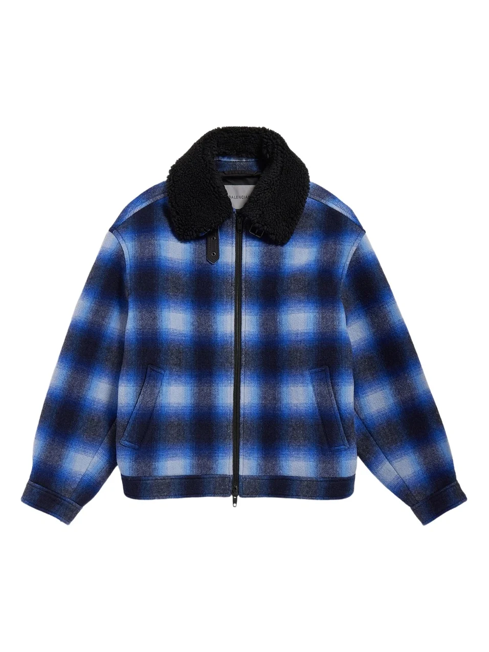 Balenciaga Men's Flannel Bomber Jacket
