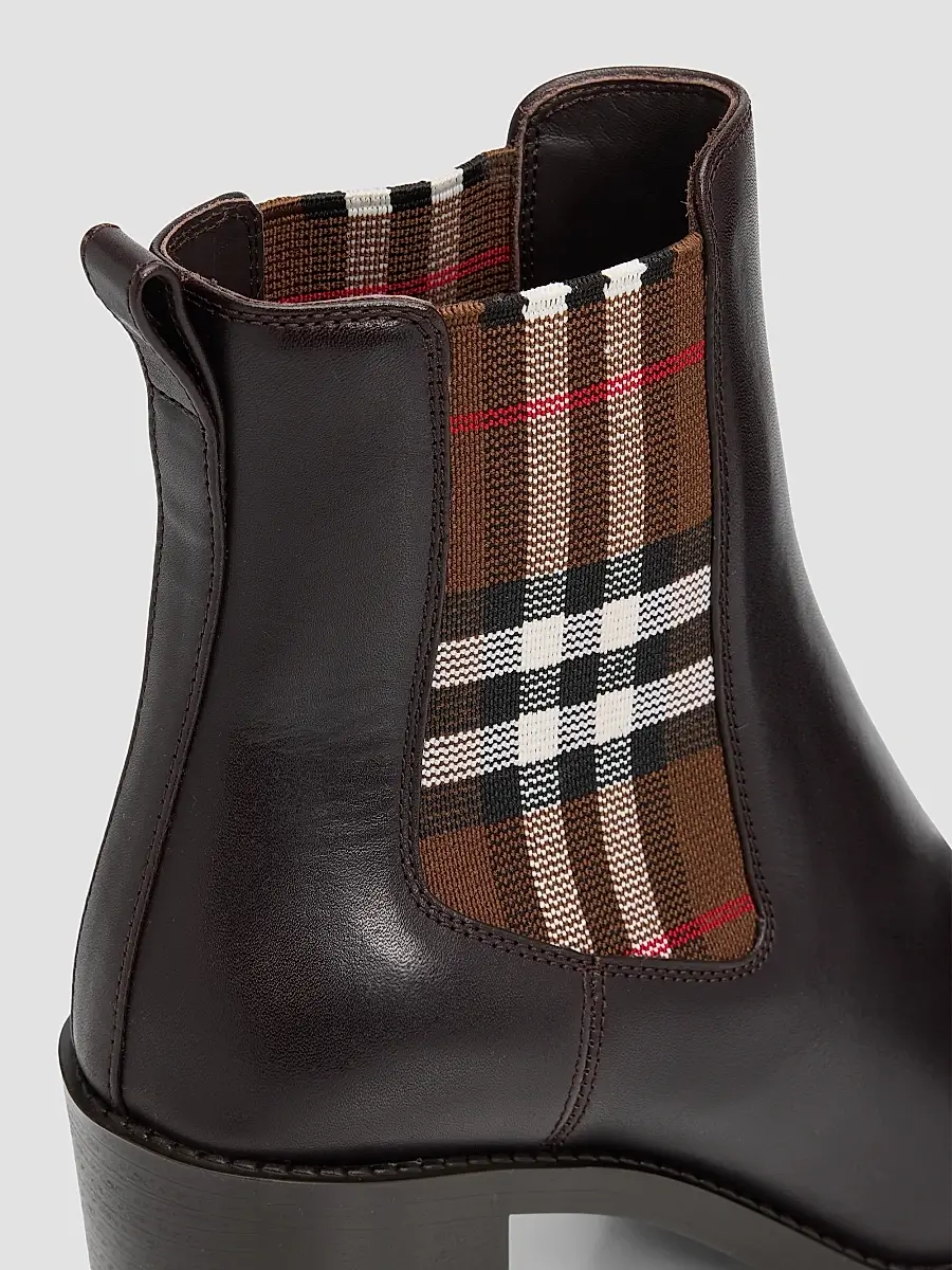 Burberry Women's Hampstead 70MM Leather Ankle Boots | Thumbnail 3 Burberry Women's Hampstead 70MM Leather Ankle Boots | Thumbnail 3