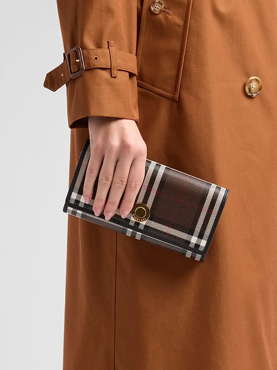 Burberry Women's Halton Check Cotton Wallet | Thumbnail 2 Burberry Women's Halton Check Cotton Wallet | Thumbnail 2
