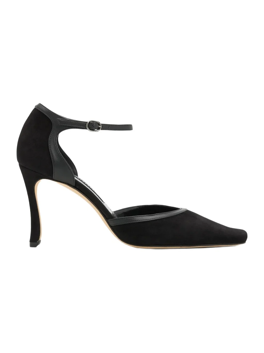 Manolo Blahnik Women's Verdusan 90MM Suede Pumps
