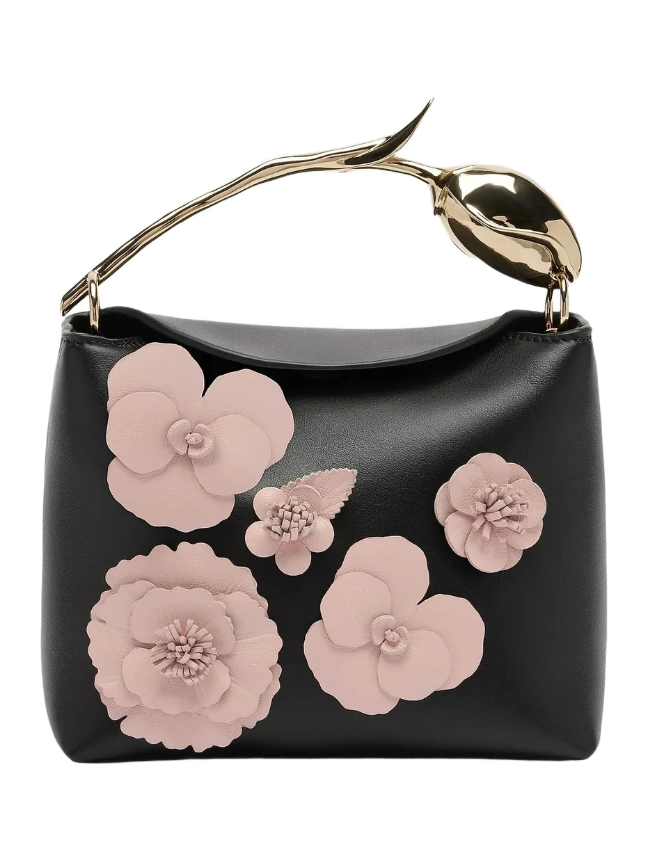 Women's Bloom Mini 3D Floral Leather Top Handle Bag Women's Bloom Mini 3D Floral Leather Top Handle Bag