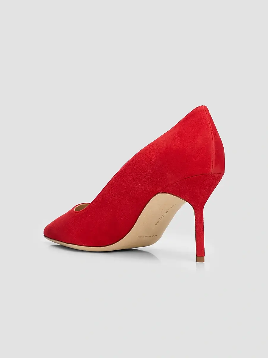 Manolo Blahnik Women's 70MM Suede Pumps | Thumbnail 4 Manolo Blahnik Women's 70MM Suede Pumps | Thumbnail 4