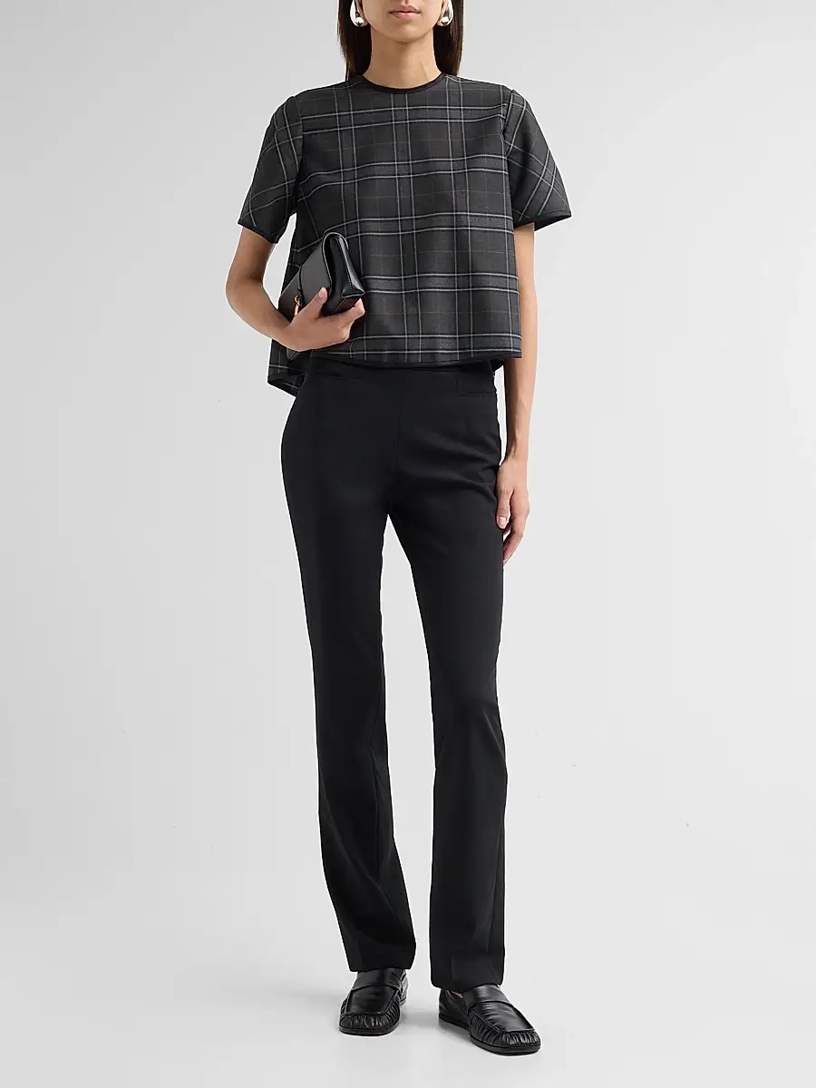 Kika Vargas Women's Hope Wool Plaid Top | Thumbnail 2 Kika Vargas Women's Hope Wool Plaid Top | Thumbnail 2