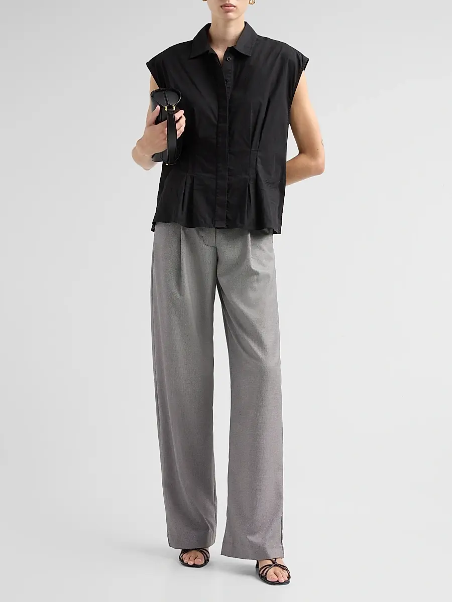 Kika Vargas Women's Noko Wool Mid-Rise Straight-Leg Pants | Thumbnail 2 Kika Vargas Women's Noko Wool Mid-Rise Straight-Leg Pants | Thumbnail 2
