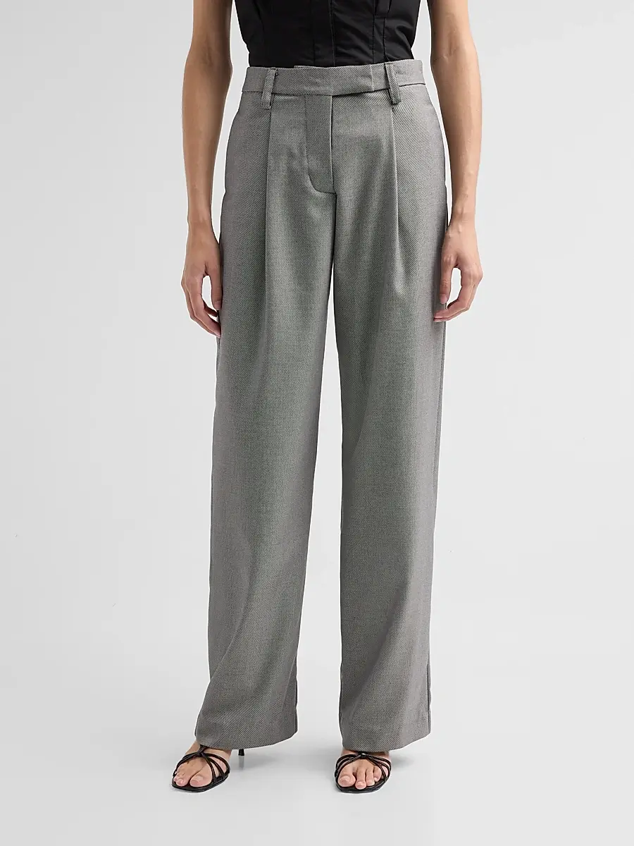 Kika Vargas Women's Noko Wool Mid-Rise Straight-Leg Pants | Thumbnail 4 Kika Vargas Women's Noko Wool Mid-Rise Straight-Leg Pants | Thumbnail 4
