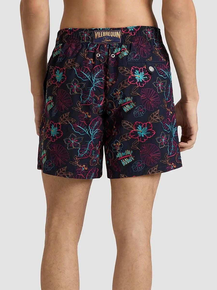 Vilebrequin Men's Mistral Embroidered Swim Trunks | Thumbnail 2 Vilebrequin Men's Mistral Embroidered Swim Trunks | Thumbnail 2