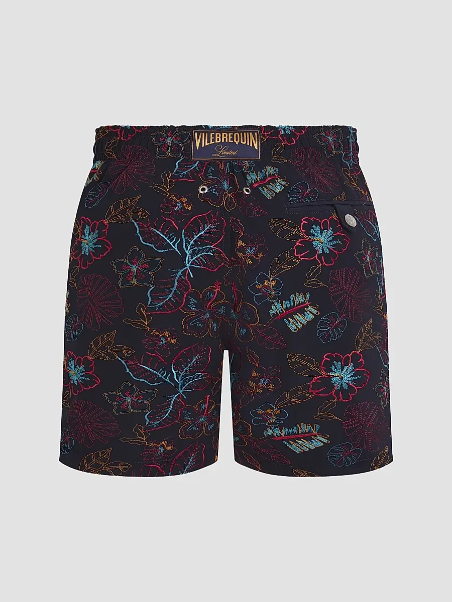 Vilebrequin Men's Mistral Embroidered Swim Trunks | Thumbnail 4 Vilebrequin Men's Mistral Embroidered Swim Trunks | Thumbnail 4