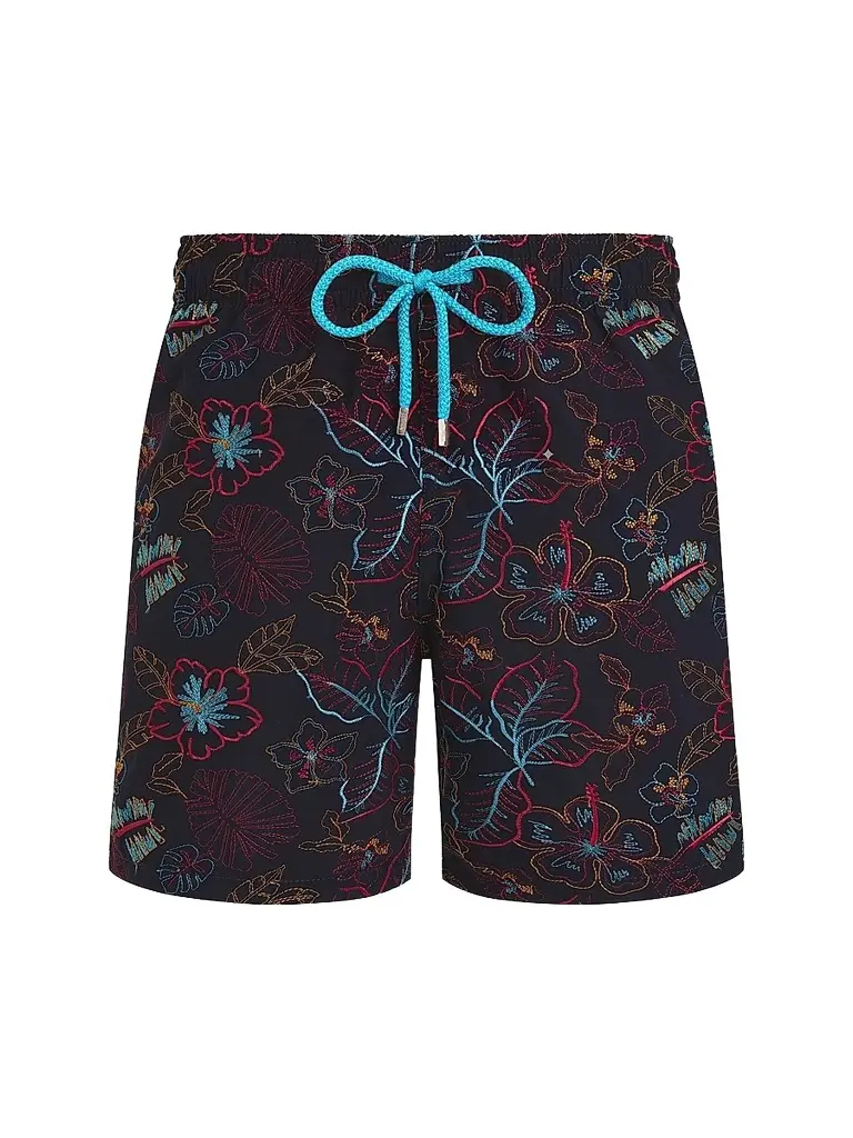 Vilebrequin Men's Mistral Embroidered Swim Trunks