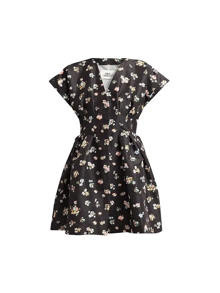Kika Vargas Women's Billie Floral Taffeta Fit & Flare Minidress