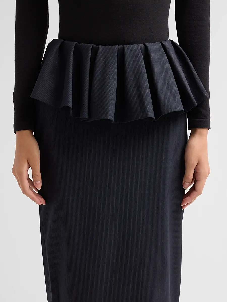 Kika Vargas Women's Zhao Peplum Pencil Midi-Skirt | Thumbnail 5 Kika Vargas Women's Zhao Peplum Pencil Midi-Skirt | Thumbnail 5