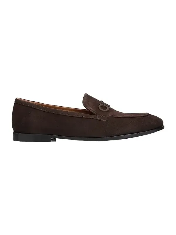 Women's Suede Gancini Loafers Women's Suede Gancini Loafers