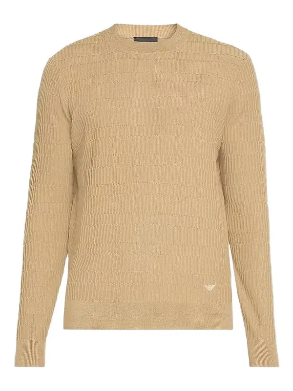 Men's Wool Bar-Stitch Crewneck Sweater Men's Wool Bar-Stitch Crewneck Sweater