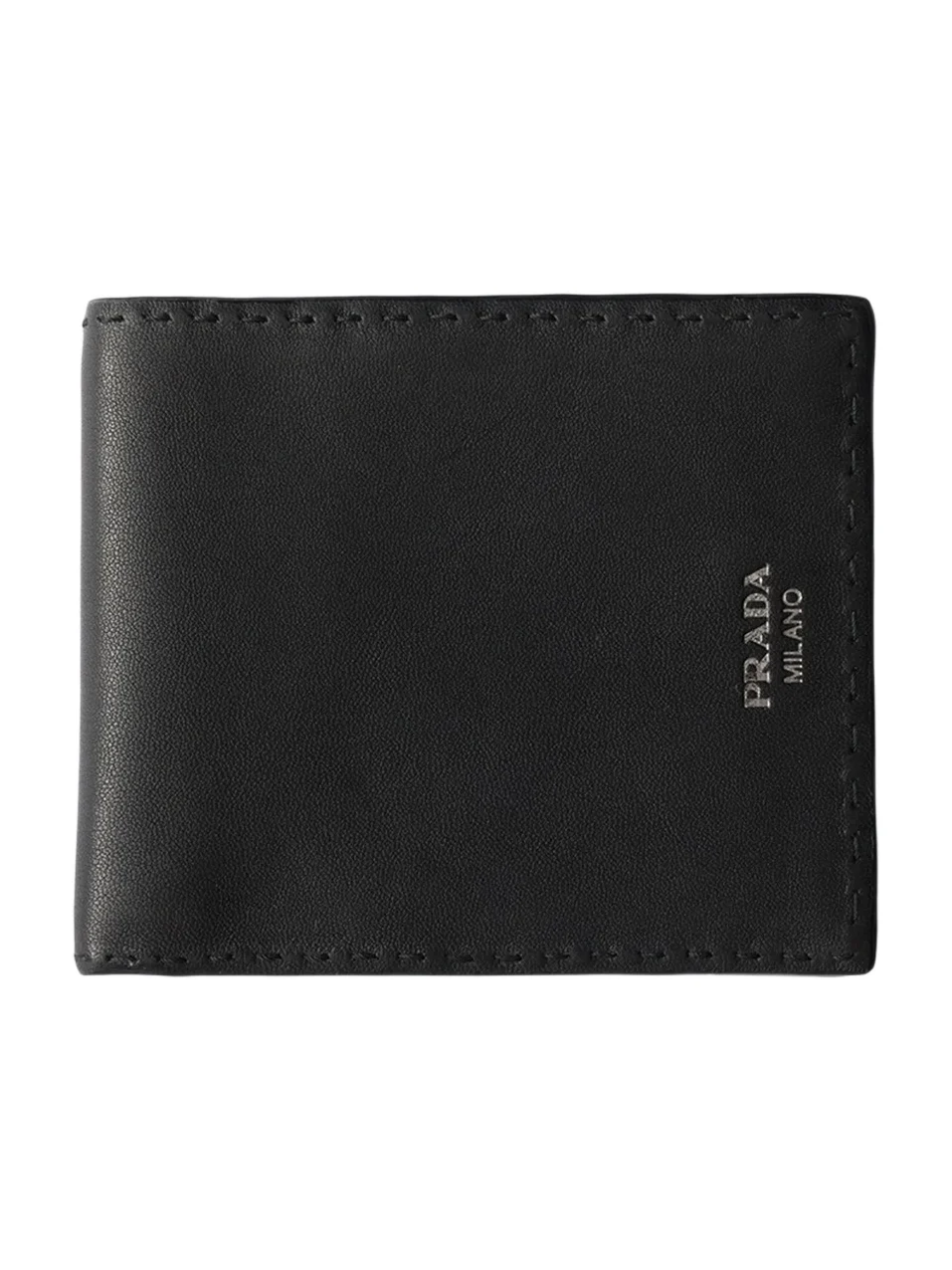 Prada Men's Antiqued Leather Wallet