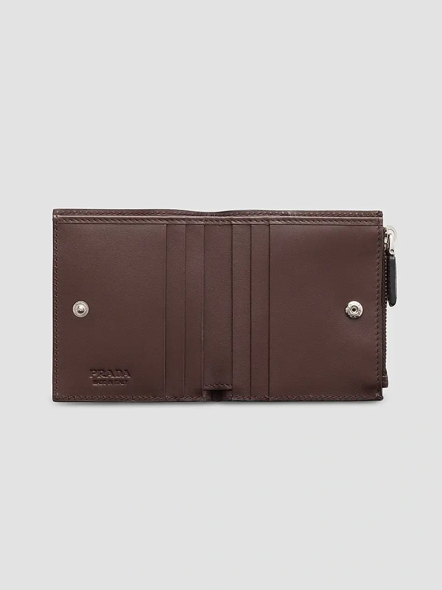 Prada Men's Small Leather Wallet | Thumbnail 2 Prada Men's Small Leather Wallet | Thumbnail 2