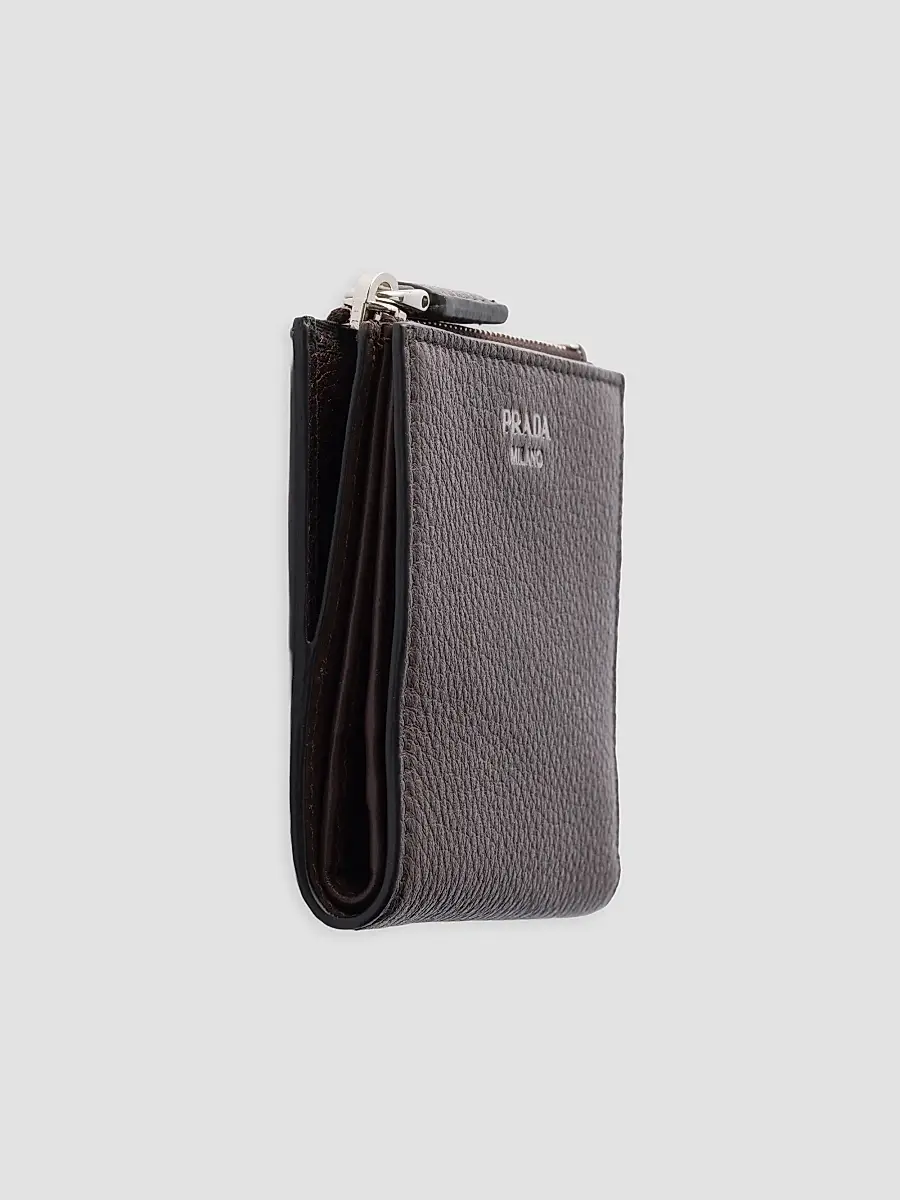 Prada Men's Small Leather Wallet | Thumbnail 4 Prada Men's Small Leather Wallet | Thumbnail 4