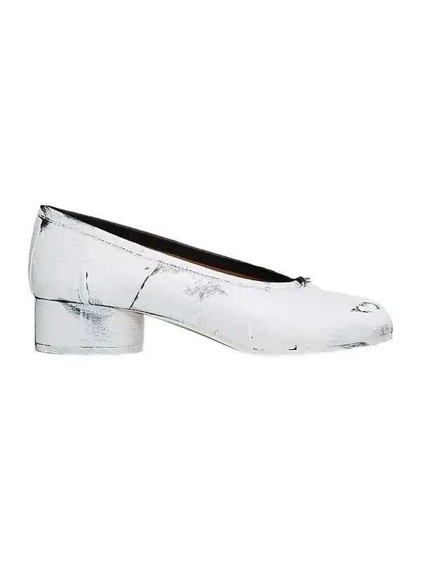Women's Tabi 35MM Painted Print Leather Pumps Women's Tabi 35MM Painted Print Leather Pumps