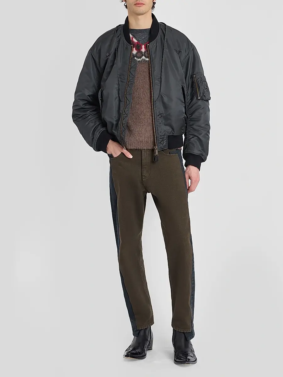 Maison Margiela Men's Reversible Quilted Bomber Jacket | Thumbnail 2 Maison Margiela Men's Reversible Quilted Bomber Jacket | Thumbnail 2