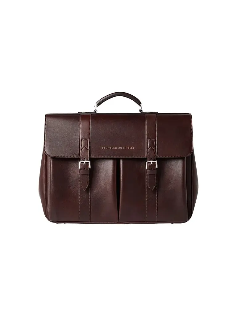Brunello Cucinelli Men's Calfskin Briefcase