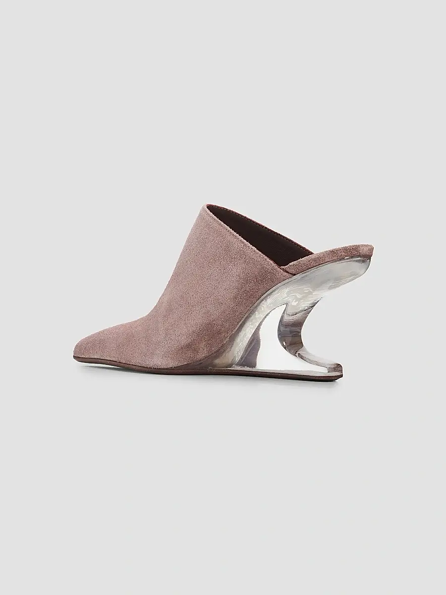 Rick Owens Women's Cantilever 8 Sabot Sharp Suede Mules | Thumbnail 2 Rick Owens Women's Cantilever 8 Sabot Sharp Suede Mules | Thumbnail 2