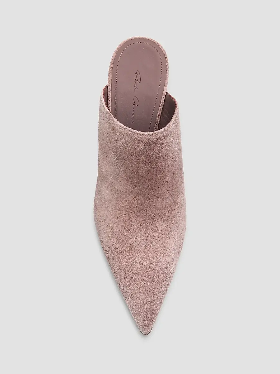 Rick Owens Women's Cantilever 8 Sabot Sharp Suede Mules | Thumbnail 4 Rick Owens Women's Cantilever 8 Sabot Sharp Suede Mules | Thumbnail 4