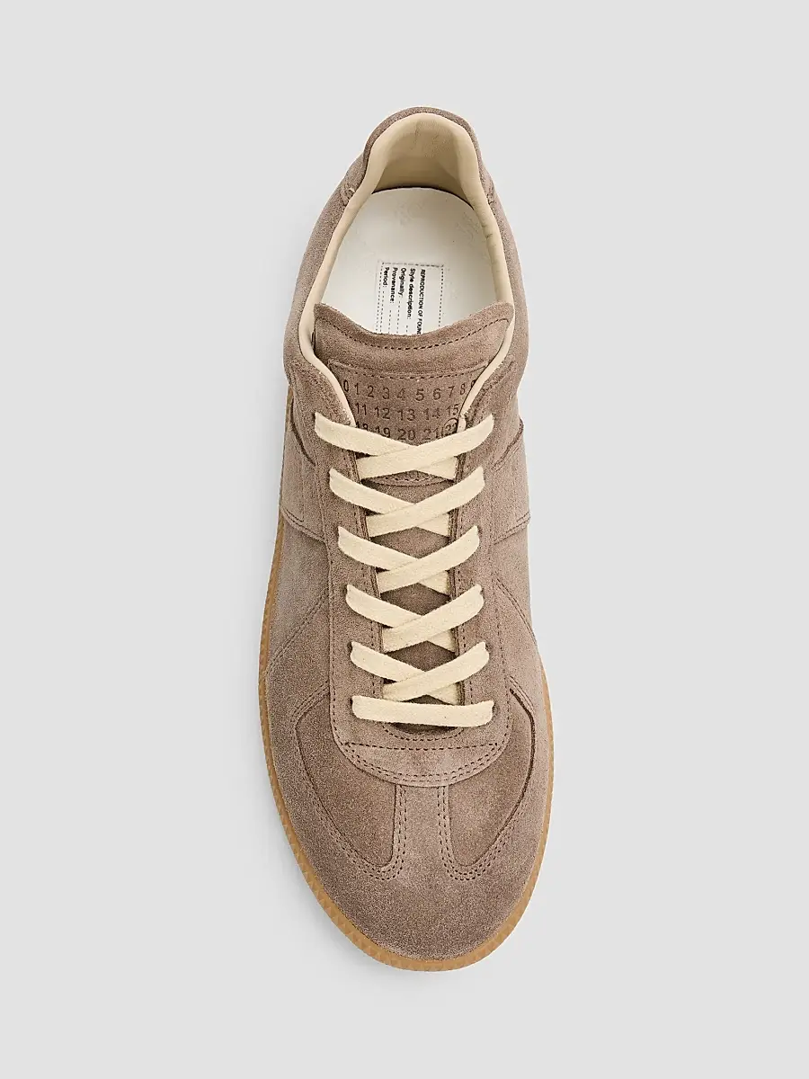 Maison Margiela Women's Women's's Replica Suede Low-Top Sneakers | Thumbnail 4 Maison Margiela Women's Women's's Replica Suede Low-Top Sneakers | Thumbnail 4
