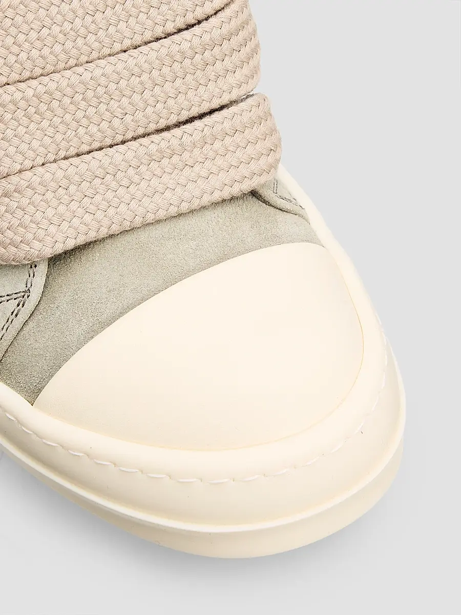 Rick Owens Women's Jumbolace Suede Low-Top Sneakers | Thumbnail 3