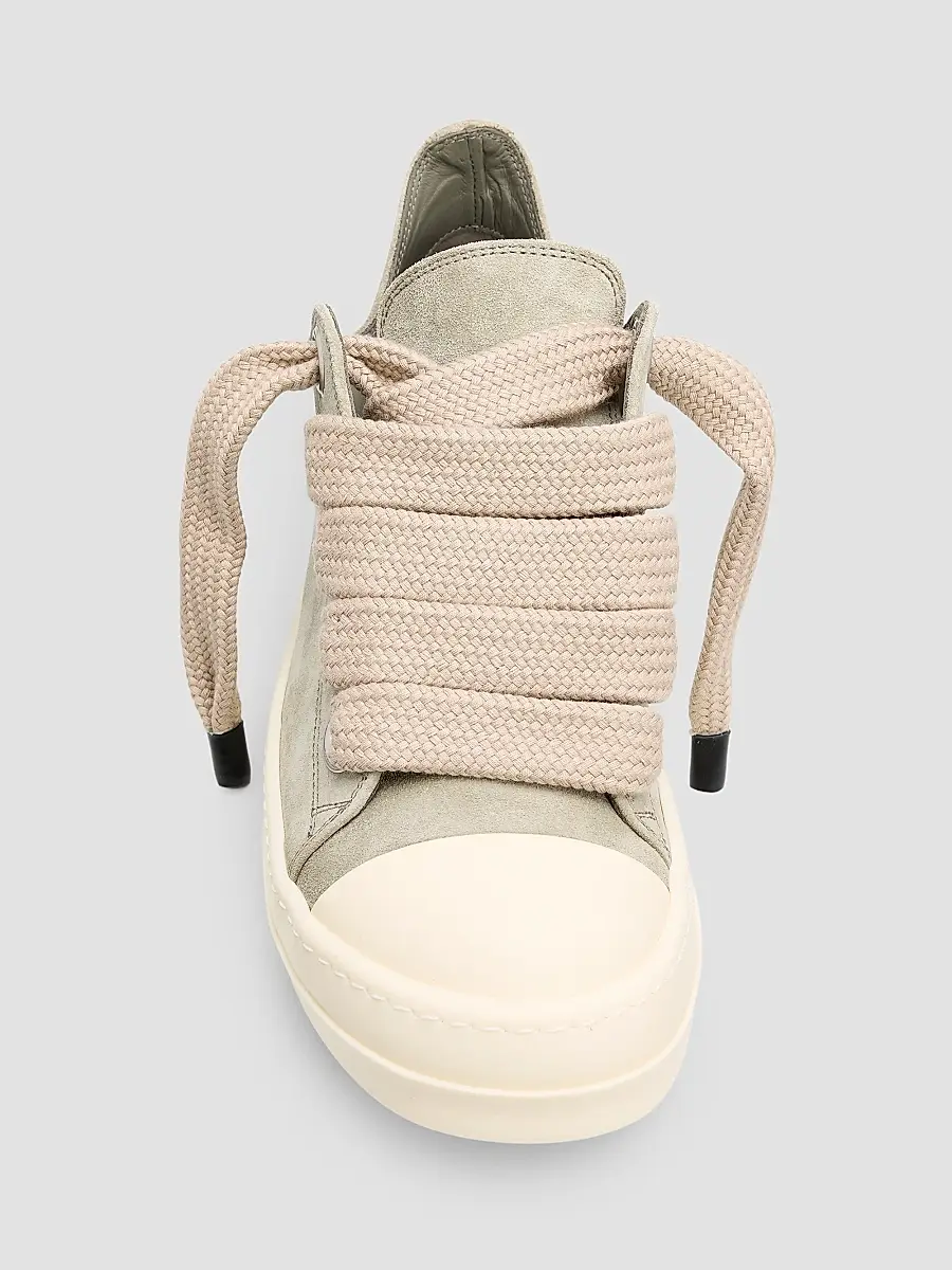 Rick Owens Women's Jumbolace Suede Low-Top Sneakers | Thumbnail 4