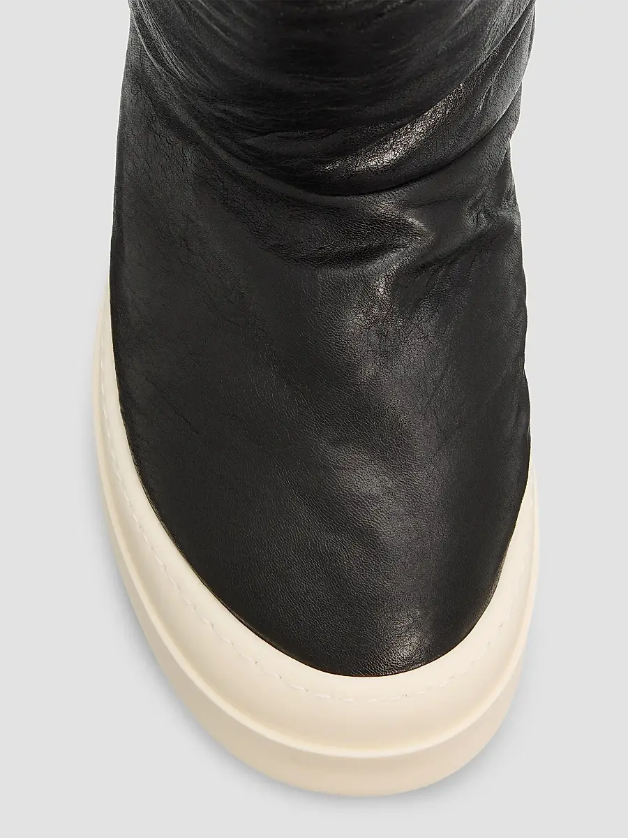 Rick Owens Women's Mega Bumper Lunar Leather Boots | Thumbnail 4