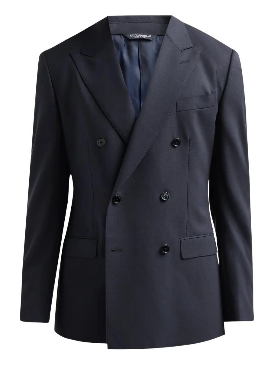 Dolce & Gabbana Men's Stretch-Virgin Wool Double-Breasted Jacket